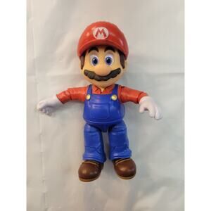 Super Mario Bros Movie 5" Mario Poseable Action Figure Nintendo Articulable